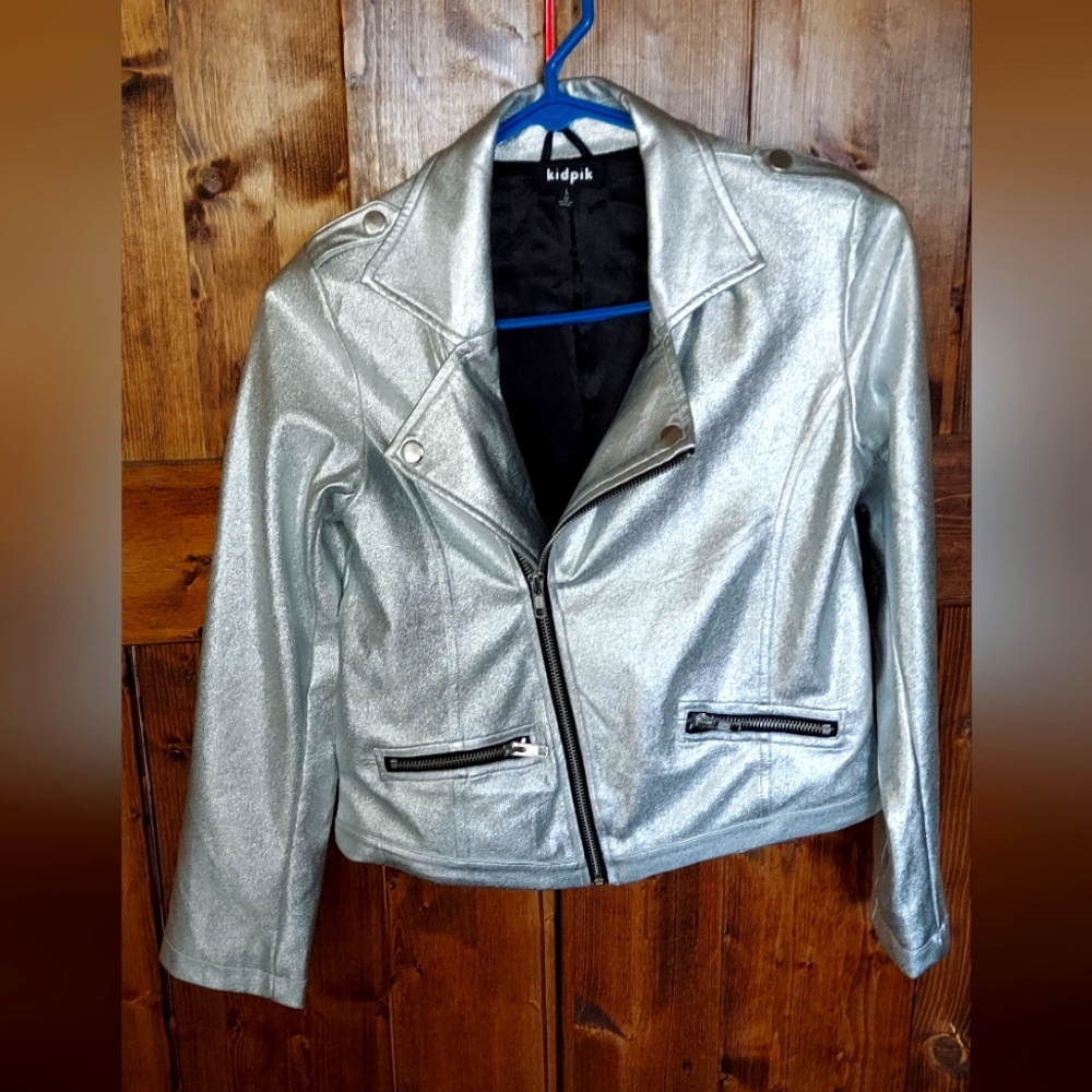 Brand new* Kidpik girls silver jacket
